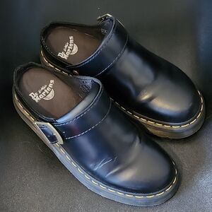 Dr. Martens Laketen Sling Back Mules Black Leather 7 UK, 8 USM, 9 USL